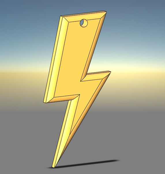 Free STL File Bolt Lightning Keychain 3D Printing Model To Download Cults Free STL File Bolt Lightning Keychain 3D Printing Model To Download Cults