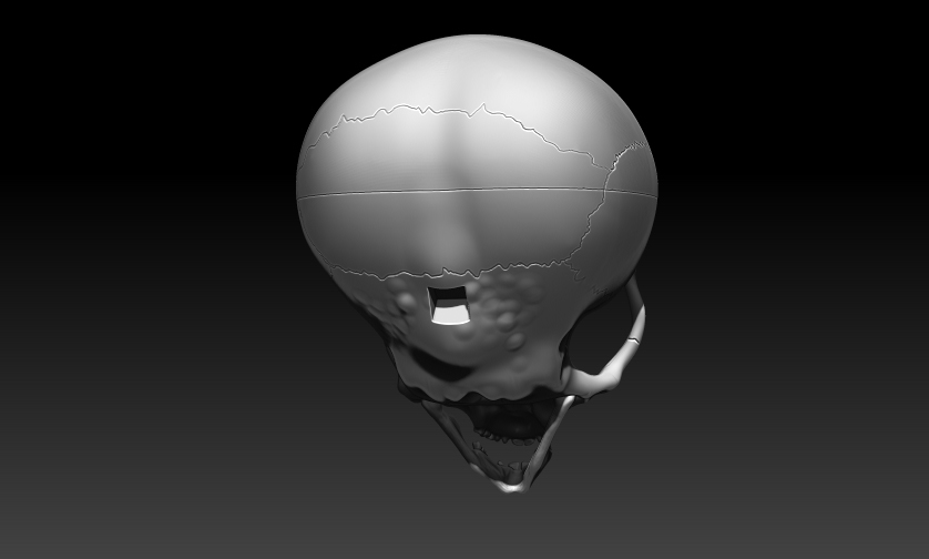 Файл STL GREY ALIEN SKULL V2 WITH BASE 👽・Шаблон для 3D-печати для ...