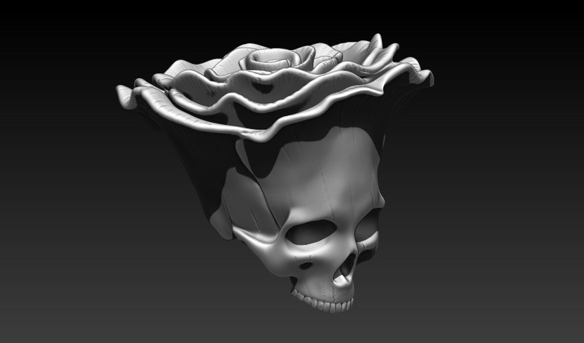 STL file ROSE SKULL 🌹・3D print model to download・Cults