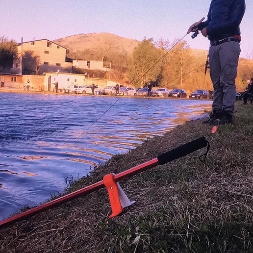 Download 3D printer designs Net holder stand for trout area fishing ・ Cults