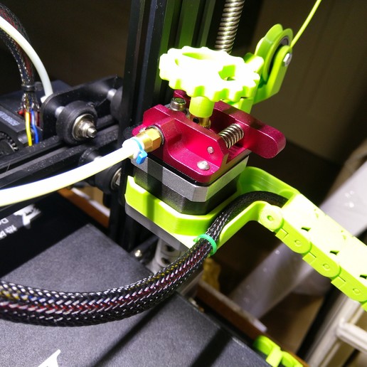 Download free 3D model Ender 3 extruder mount for cable chain ・ Cults