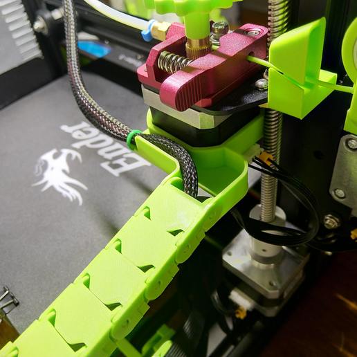 Download free 3D model Ender 3 extruder mount for cable chain ・ Cults