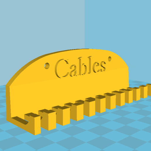 Download free STL file Cable holder • 3D printer model ・ Cults