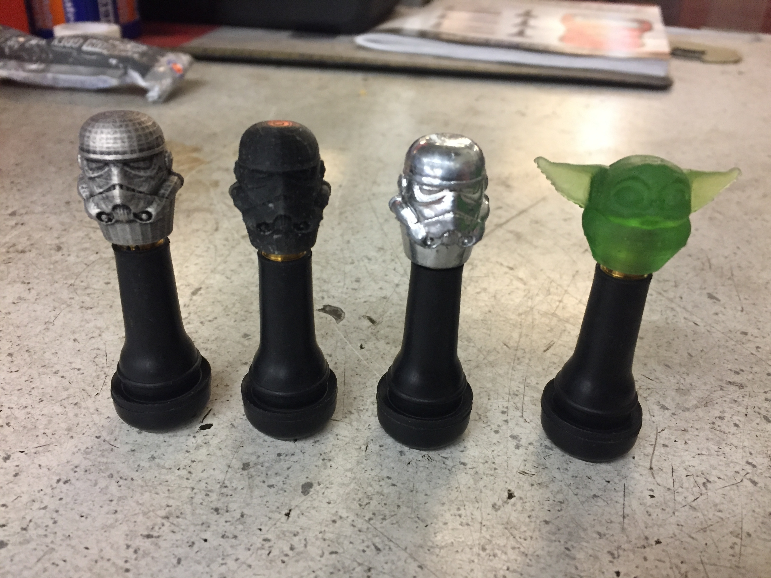 STL file Skull Valve Stem Cap Terminator Death 💀・3D printable model to download・Cults