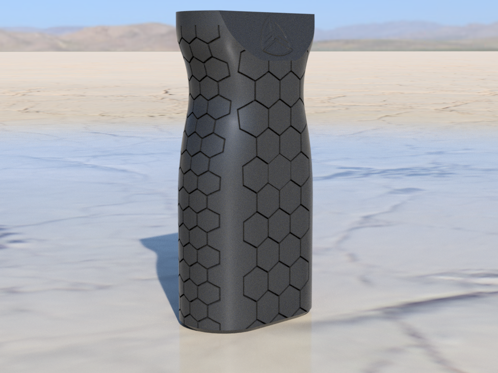 STL file Keymod Vertical Grip - Hex Pattern 🔫・3D printer design to ...