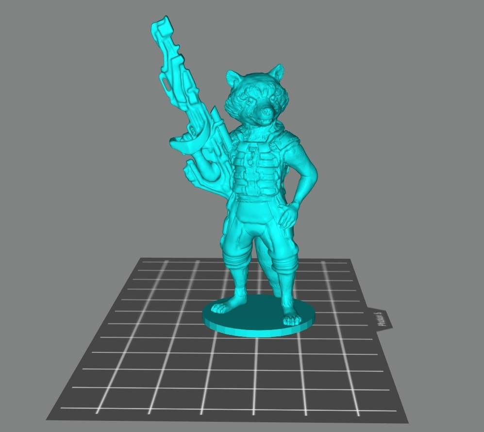 Free STL file Raccoon "Rocket" 🦝・3D printable model to download・Cults