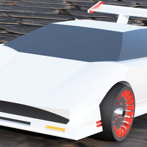 Download STL file Countach for Race in Progress • 3D