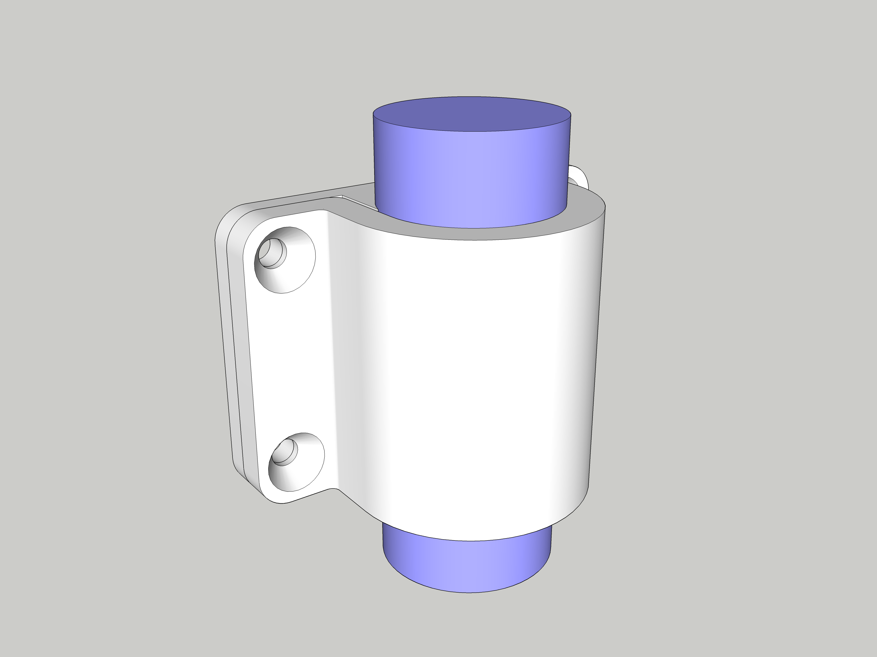 Free STL file Pipe Saddle Clamp (21.5mm or similar)・Model to download