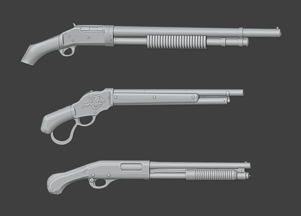 3D file Shotguns 3-Pack・3D printable model to download・Cults
