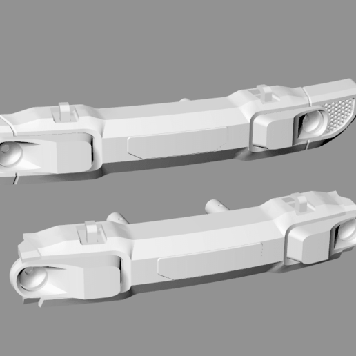 Download free STL file AXIAL SCX10 3 III FRONT BUMPER JEEP WRANGLER JL