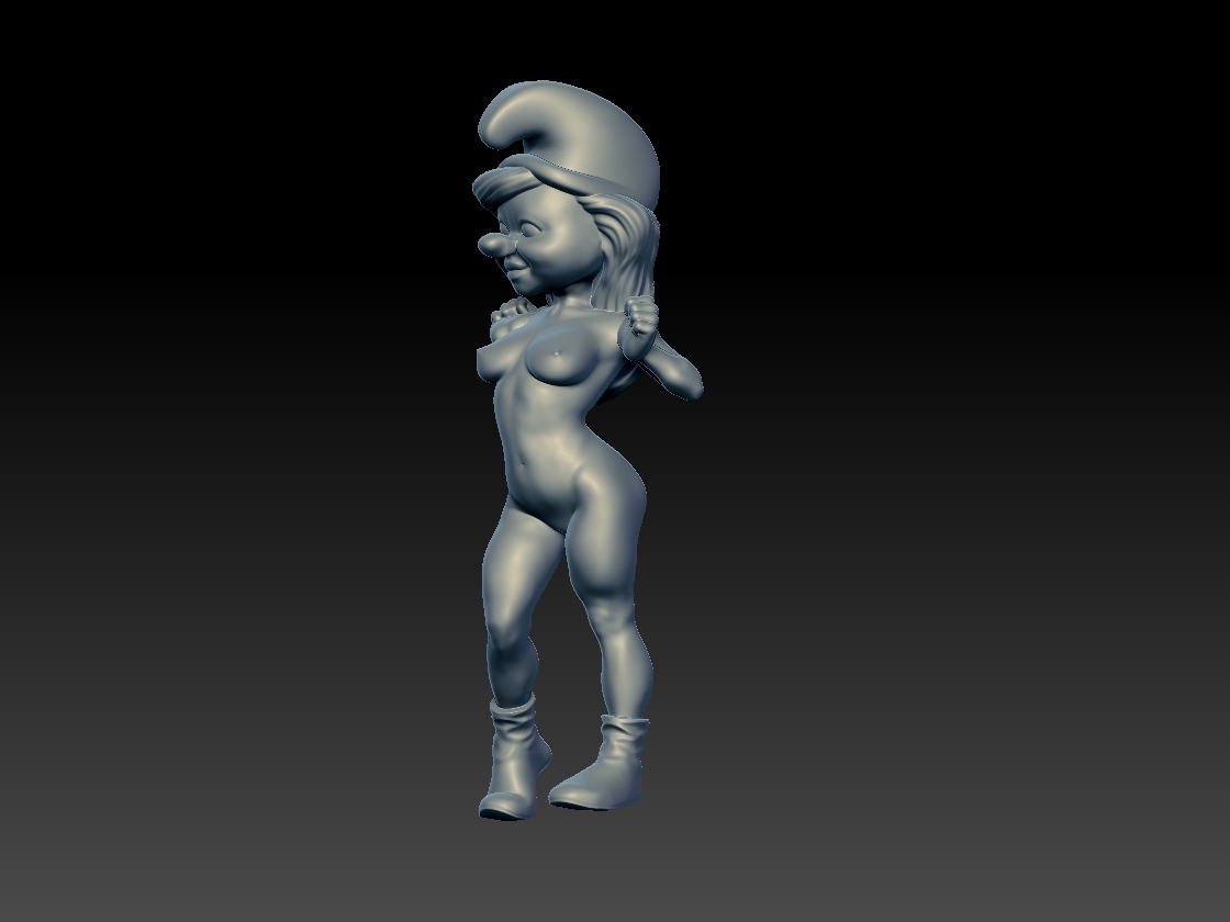 STL-Datei Schlumpfine-01N 👙・3D-druckbares Modell zum Herunterladen・Cults