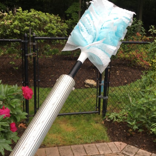 Download free SCAD file Pool Pole Swiffer Duster • 3D printable model