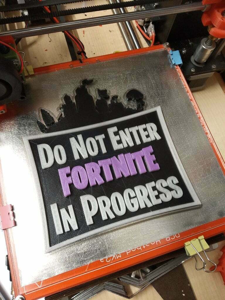 Free STL file Fortnite Door Sign・Object to download and to 3D print・Cults