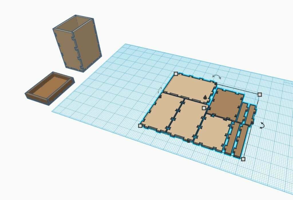Free SVG file Better Simple Laser Cut Deck Box 📦・3D print object to