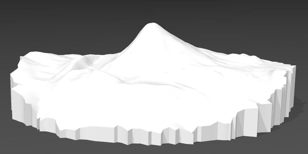 3D file NEVADO DE COLIMA, COLIMA VOLCANO - CIRCULAR 🌋・3D printing ...