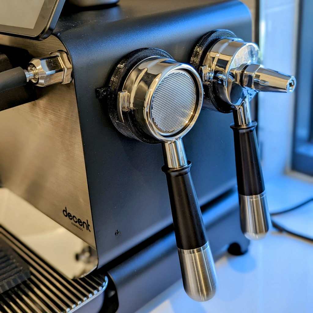 Free 3D file Decent Espresso Dual Portafilter Holder ☕・Model to