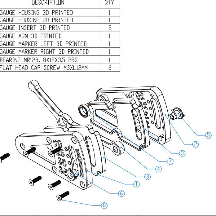 STL file RC Car Ride Height Gauge 2035mm 🚗・3D printable model to