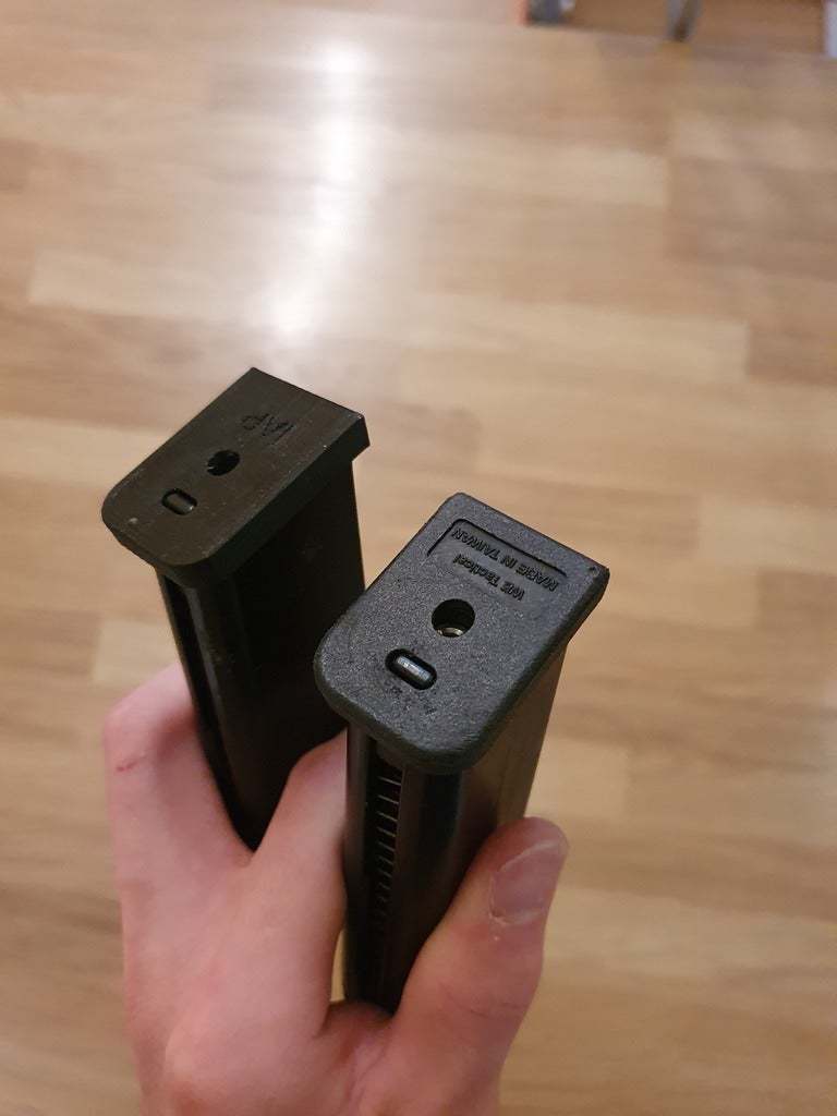Free STL file AIRSOFT WE Glock Mag Base Plate 🔫・Template to download