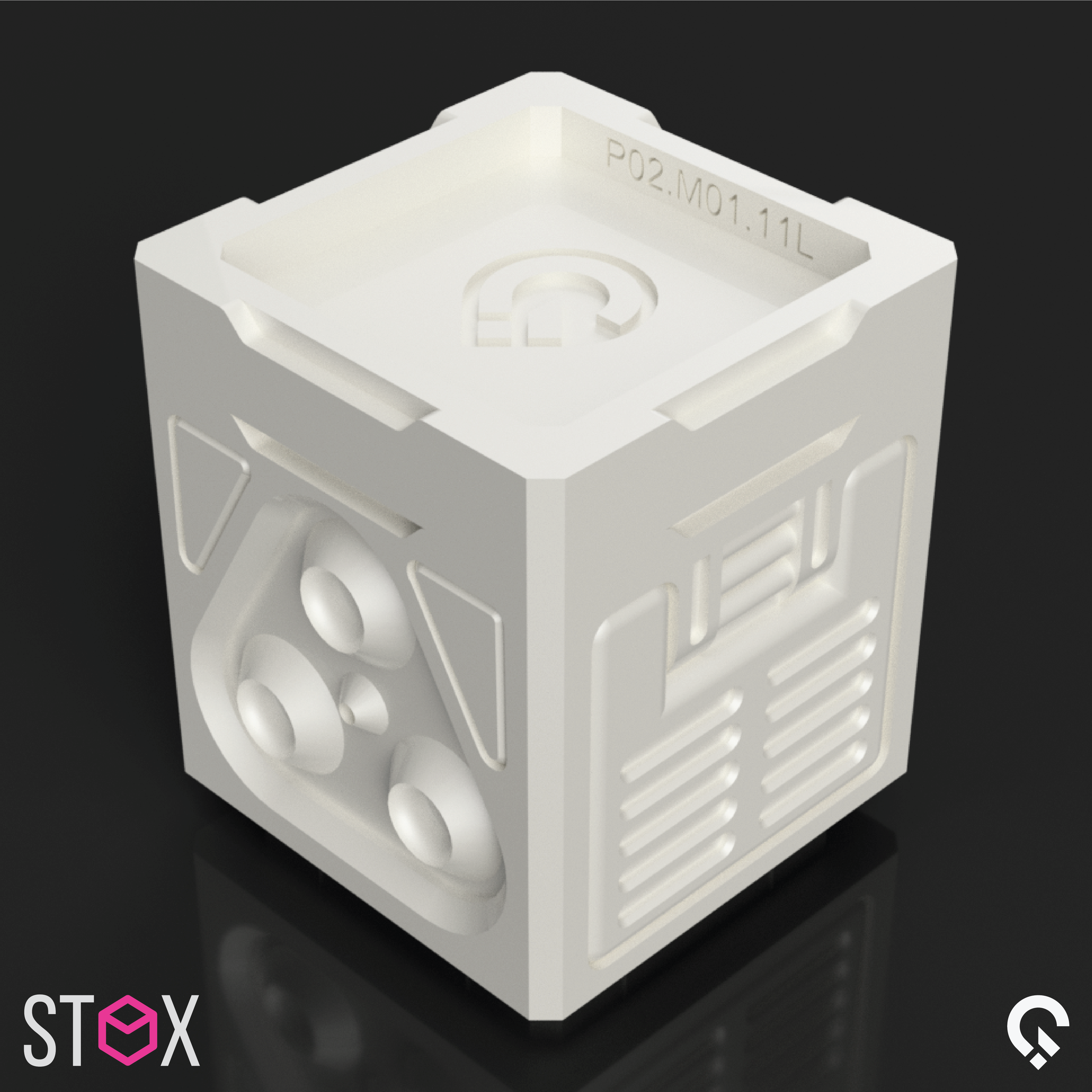 Файл STL Sci-fi Stackable Box - STOX Series 2 📦・Шаблон для 3D-печати ...