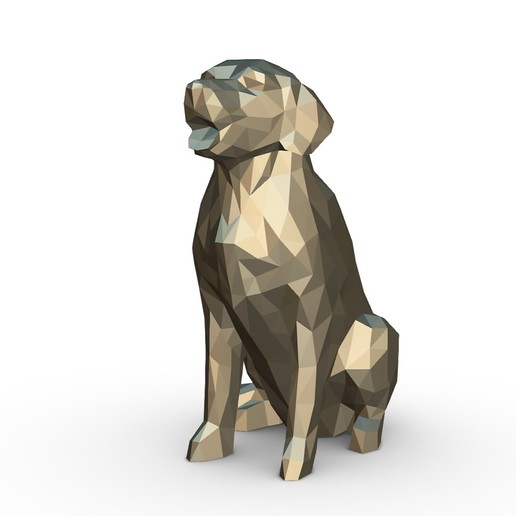 Download STL file Golden Retriever figure ・ Cults