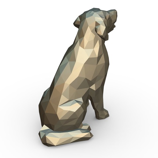 Download STL file Golden Retriever figure ・ Cults