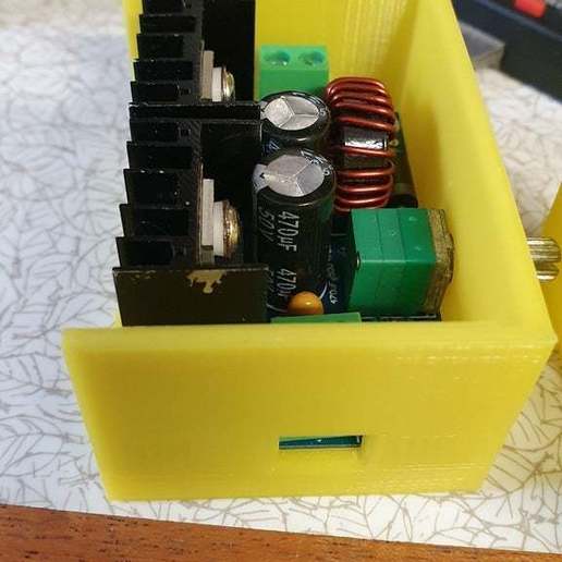 Download free STL file High Current Buck Converter case with fan • 3D
