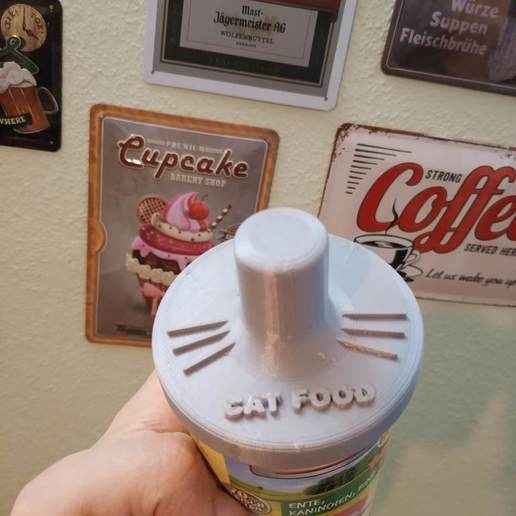 Download free 3D printing files MACs 400g Cat food lid ・ Cults