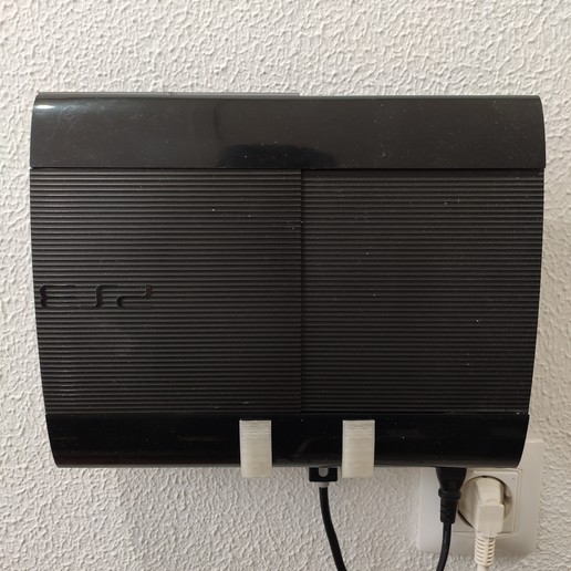 Download STL file PS3 wall mount kit console & controller • Template to