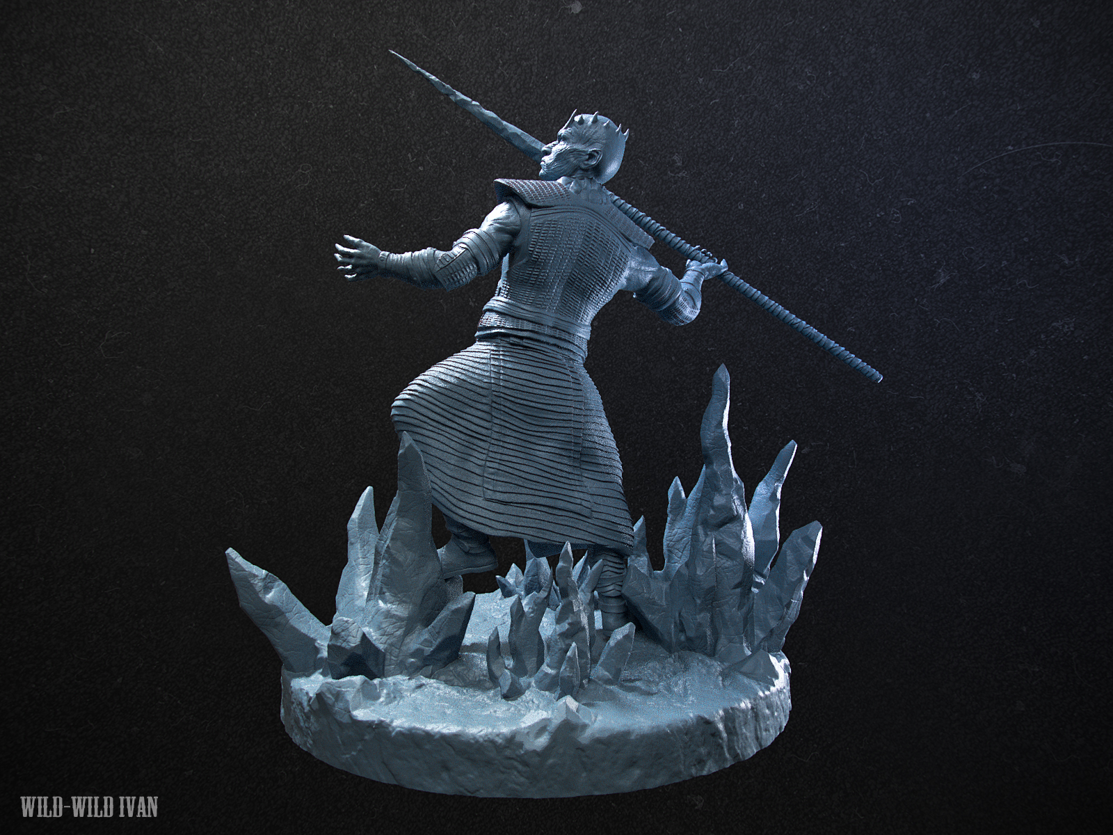 Файл 3D King of the night full length two poses・Шаблон для загрузки и