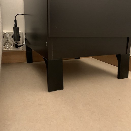 Download 3D printing models Ikea Malm 2drawer chest foot ・ Cults