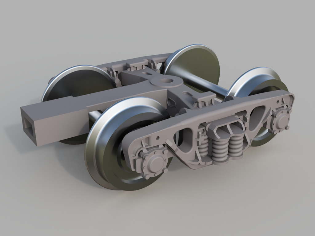 Free STL file Train bogie model 18100, HO scale, HD (for resin) 🚆・3D
