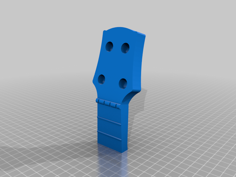 Free STL file Playable Ukulele Neck Remix with Posts・3D print model to ...