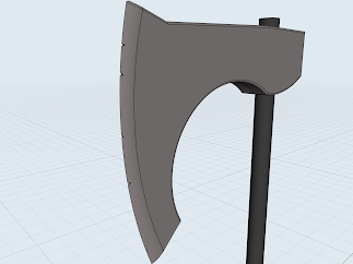 STL file Bearded Axe Head and Handle - 4 Axes, 9 Files Total・3D printing  template to download・Cults