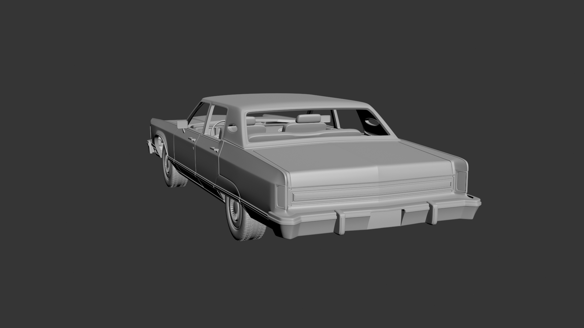 3D file Lincoln Continental 1977・3D printable model to download・Cults