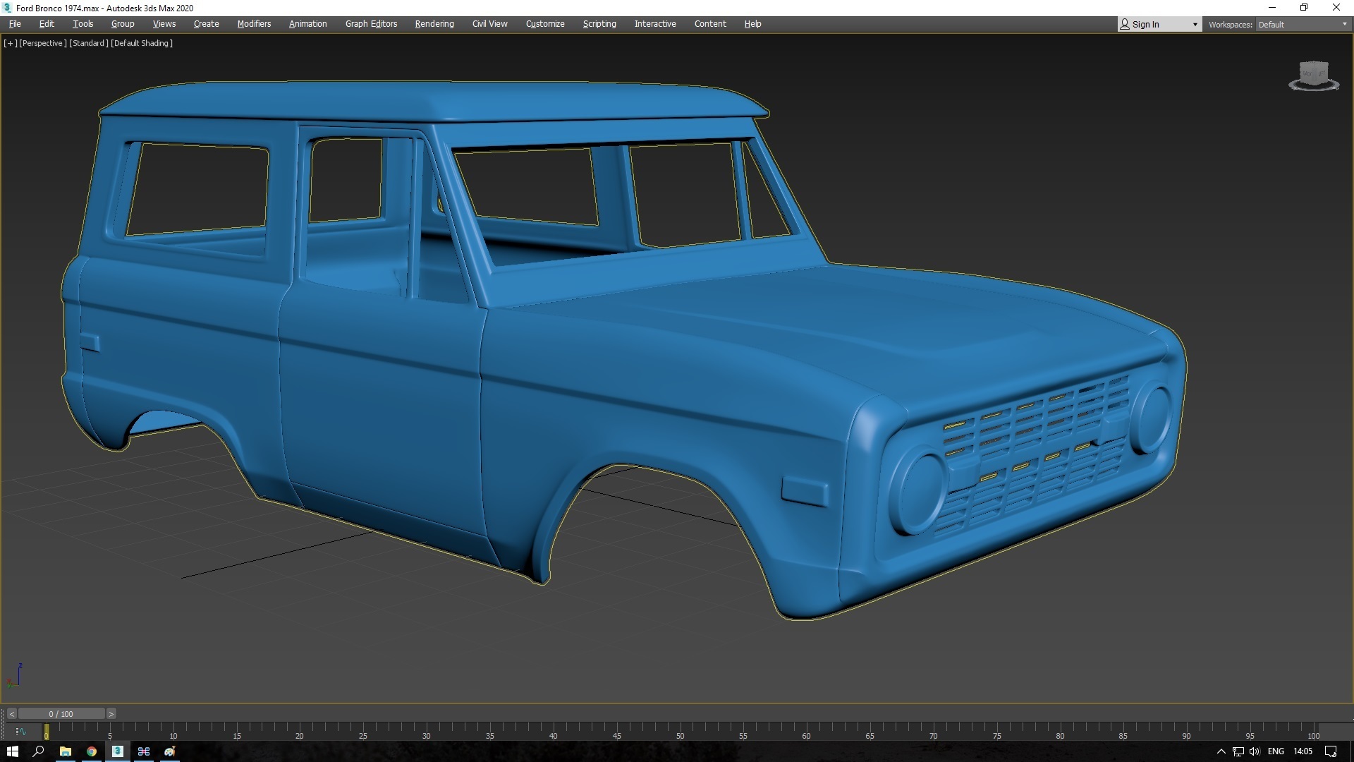 3D file Ford Bronco 1974 Body for print・Design to download and 3D print