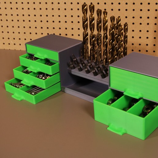 Download STL file Storage box with drill holder • 3D printer template