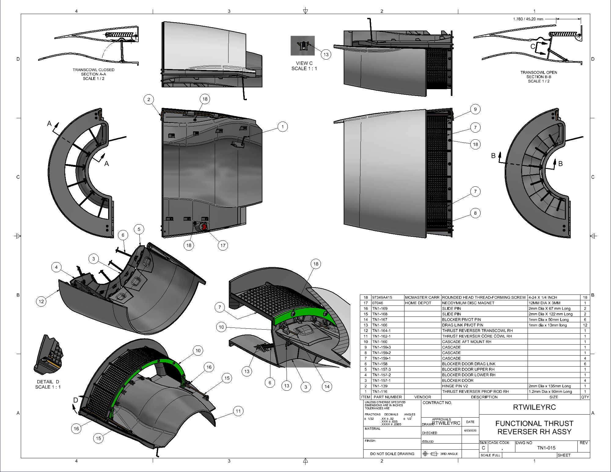 Download Free STL File FUNCTIONAL THRUST REVERSER DOCUMENTATION 3D download-free-stl-file-functional-thrust-reverser-documentation-3d