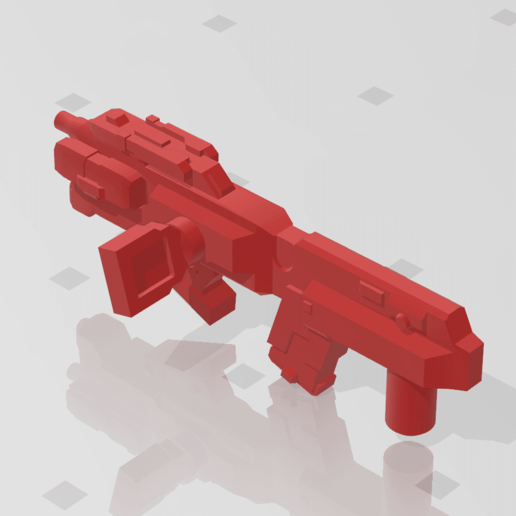 Download STL file "ZONEFINDER" Transformers Weapon (5mm post) • 3D