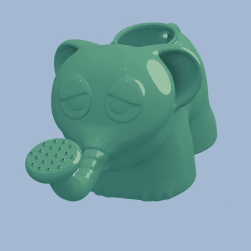 Download free STL file One Punch Man Elephant Watering can • 3D print model ・ Cults