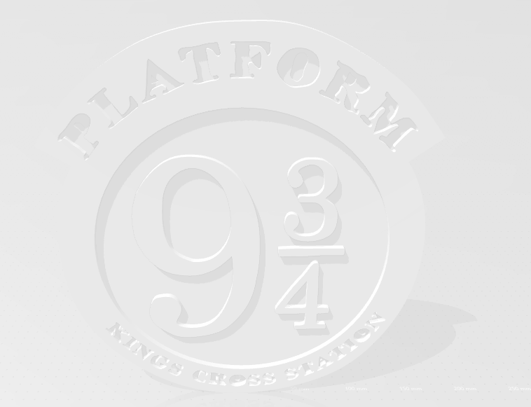 STL file platform 9 3/4 coaster/sign・3D printable model to download・Cults