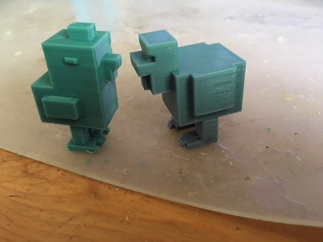 Free 3D file Minecraft and crossy road chickens 🎲・3D printing model to ...