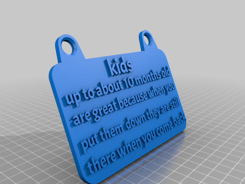 Free 3D file kids up to 10 months・3D printing model to download・Cults