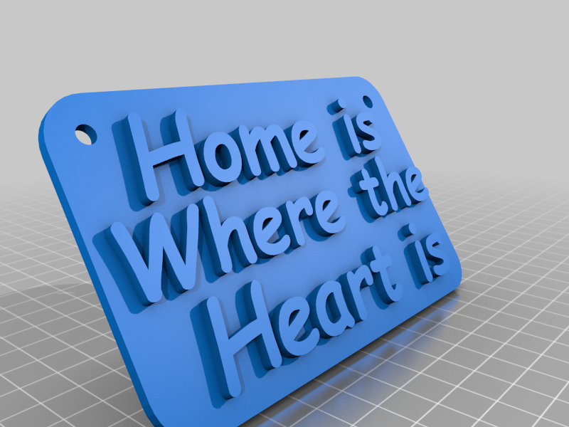 Free 3D file home is where the heart is・3D printer design to download・Cults