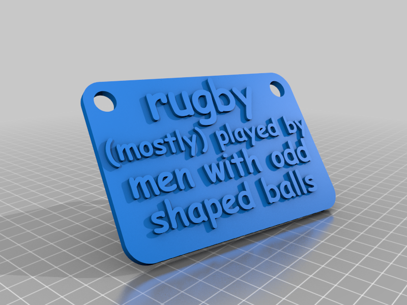Fichier 3D gratuit rugby・Modèle imprimable en 3D à télécharger・Cults