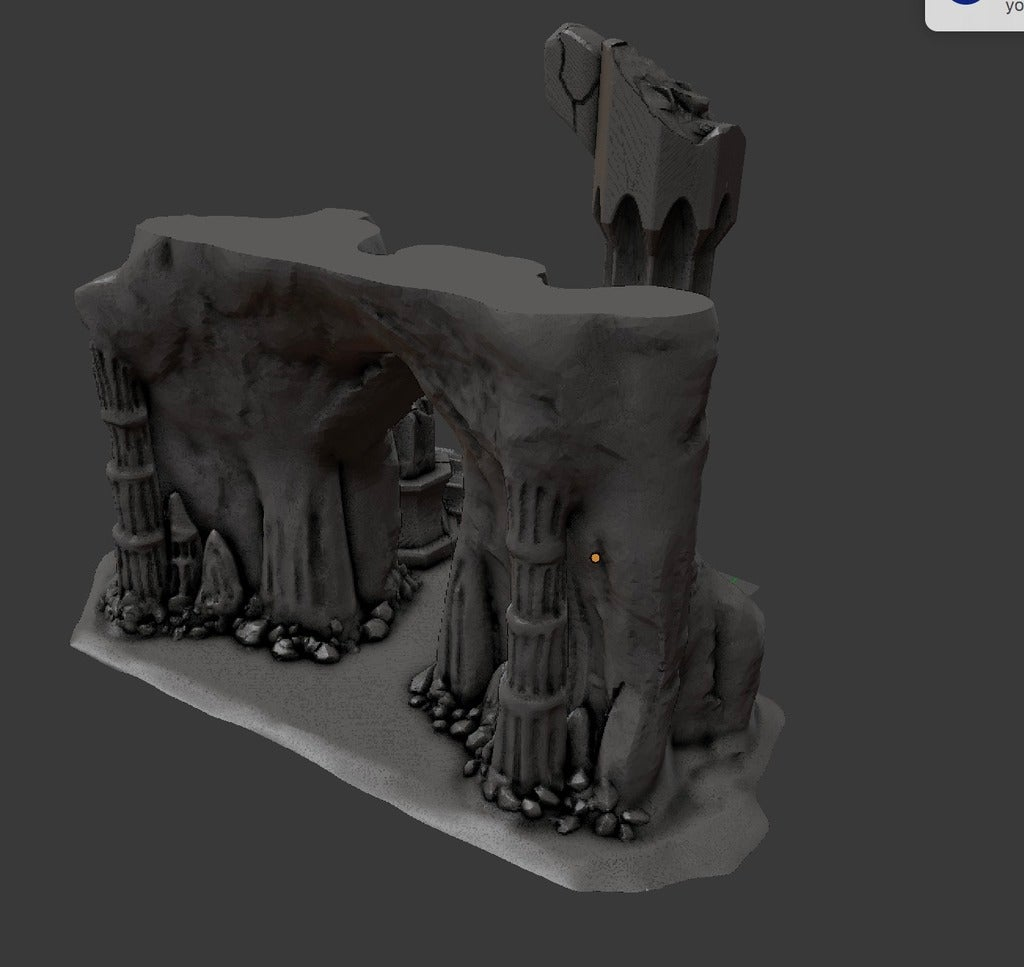 Free STL file OpenForge - Cavern Entrance Set Piece・Model to download ...