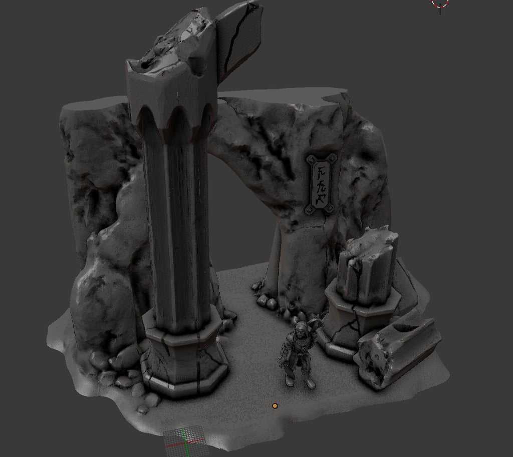 Free STL file OpenForge - Cavern Entrance Set Piece・Model to download ...