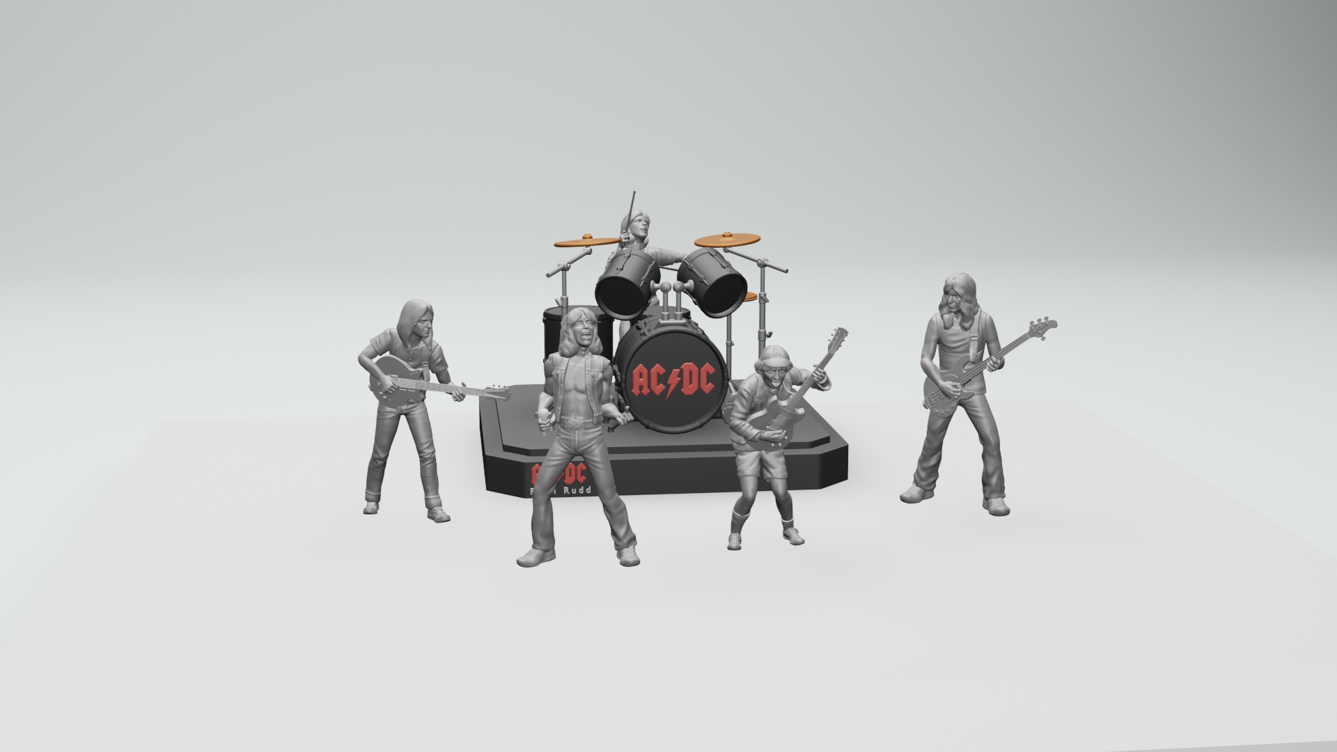 Fichier STL Angus jeune ACDC - impression 3d 👾・Objet pour imprimante 3D ...