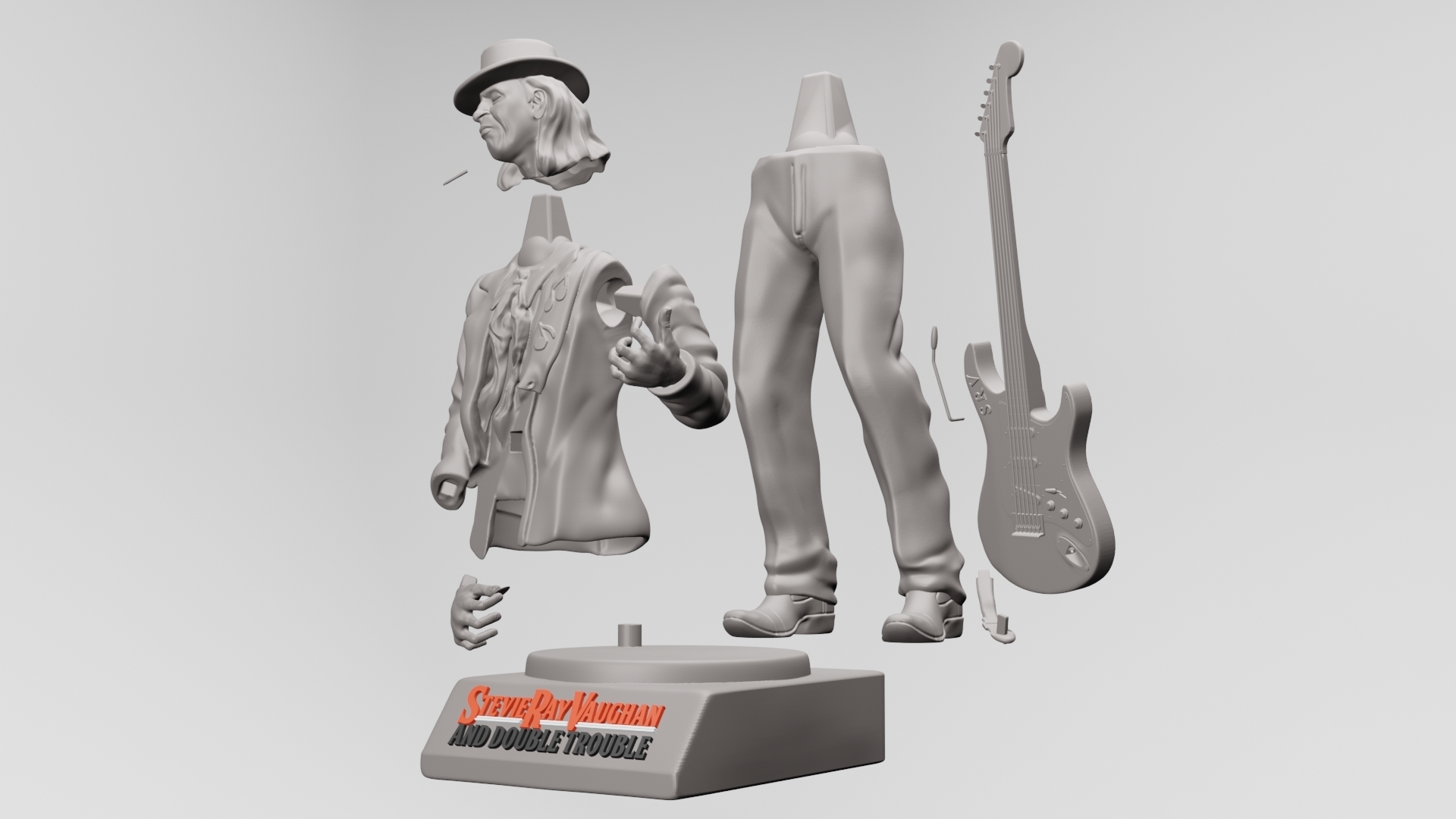 3D file Stevie Ray Vaughan - 3D printable 🎸・3D printer model to ...