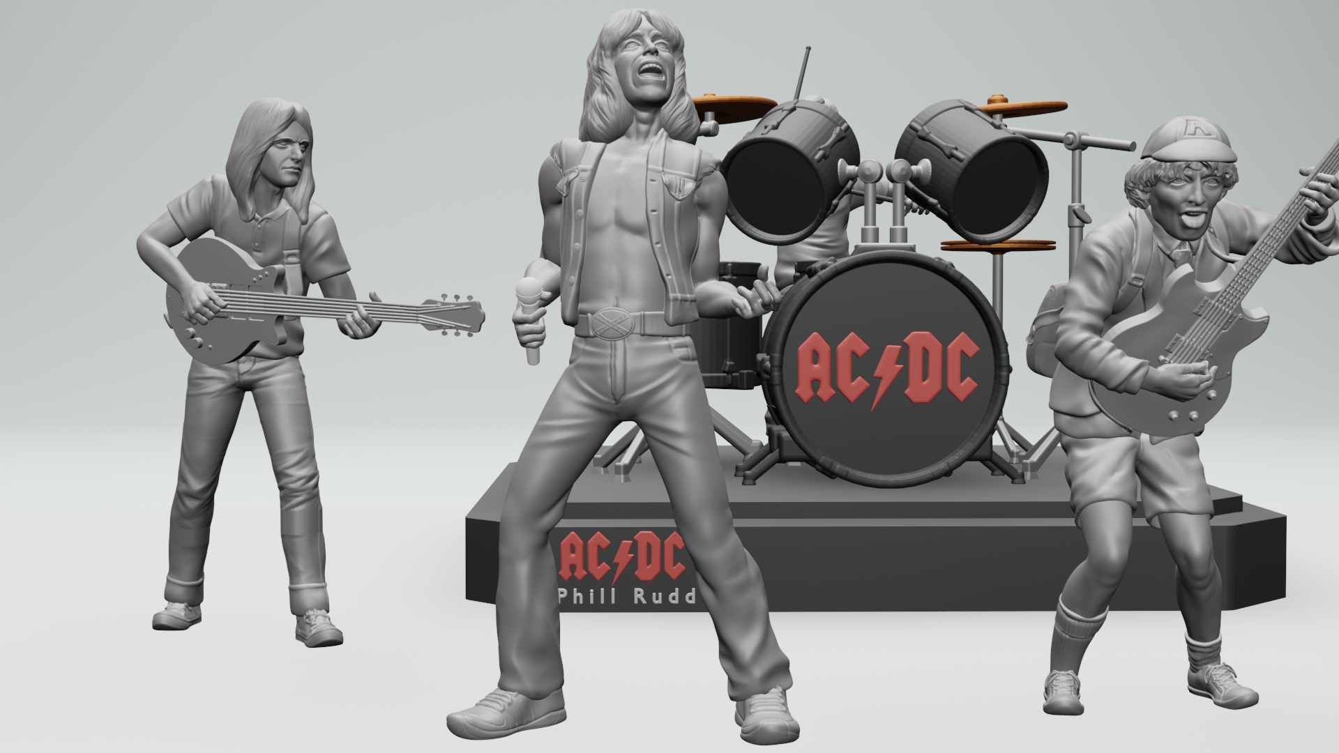 Fichier STL cliff williams ACDC - Impression 3D 👨‍🎨・Design à ...