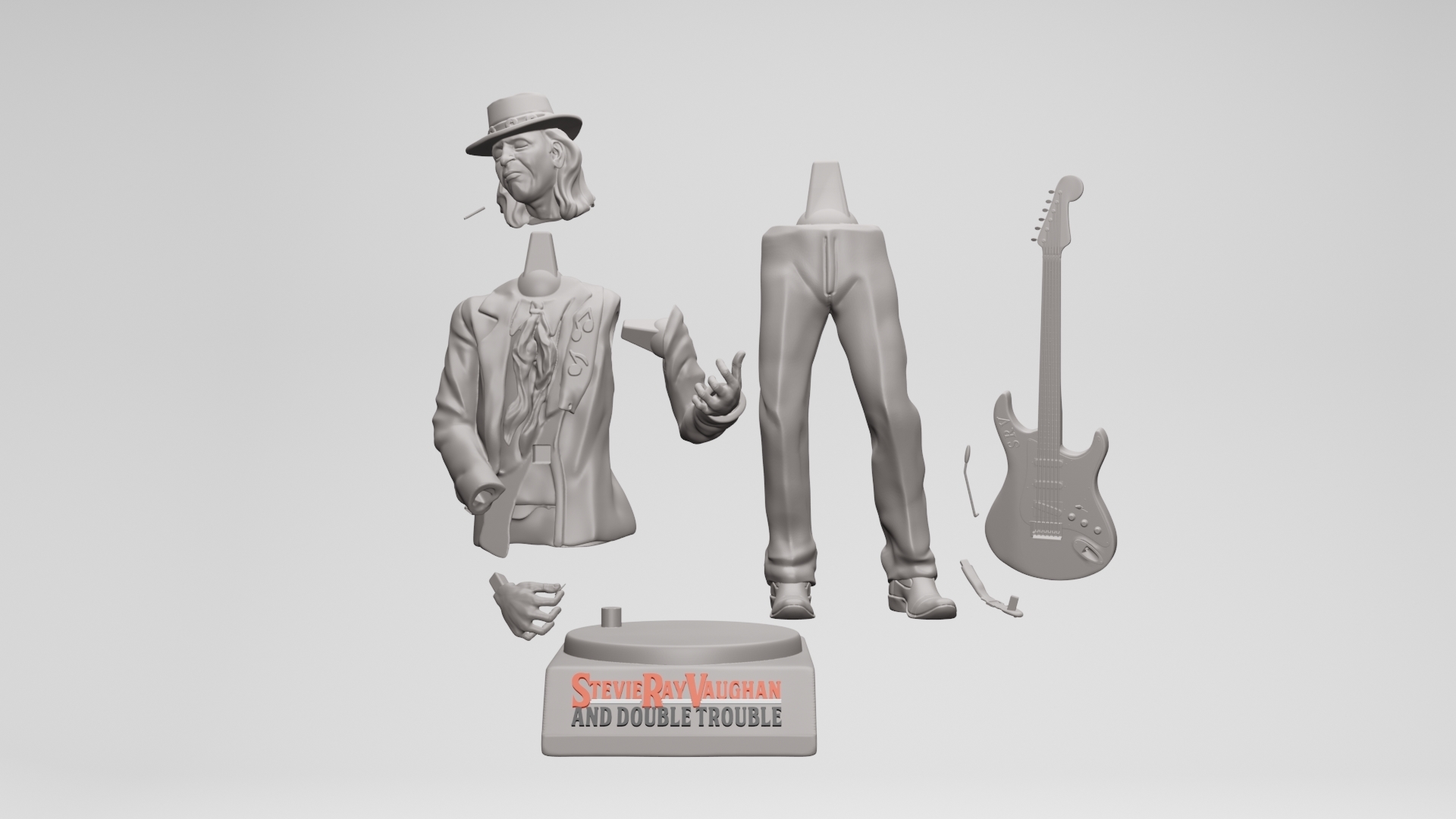 3D file Stevie Ray Vaughan - 3D printable・3D printer model to download ...